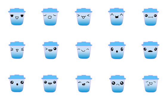 [LINE絵文字]cute geometric cupの画像一覧
