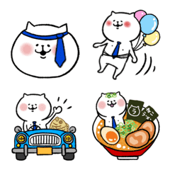 [LINE絵文字] ねこのおもち えもじの画像