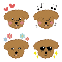 [LINE絵文字] Poodle Agao's Emojisの画像