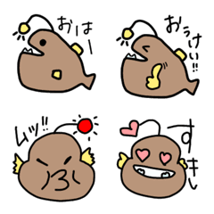 アンコウくんのご機嫌な日々の絵文字メイン画像