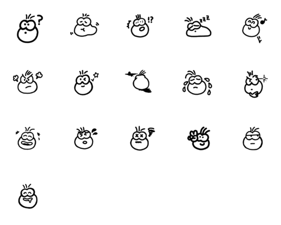 [LINE絵文字]omochi mochi mochiの画像一覧