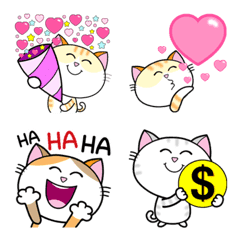 [LINE絵文字] Emoji Cool Happy Cats for Everydayの画像