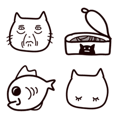 [LINE絵文字] marieの顔変ねこたんと吹き出しの画像