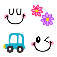 [LINE絵文字] 動く▶︎大きなカワイイ♡スマイルの画像