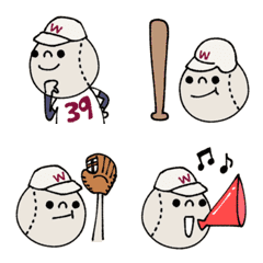 [LINE絵文字] mottoの野球連絡用絵文字♡の画像