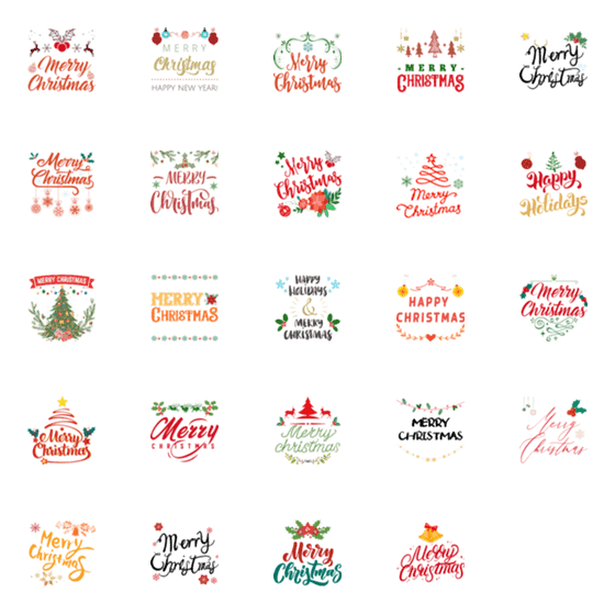 [LINE絵文字]かわいいクリスマススタンプの画像一覧