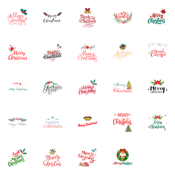 [LINE絵文字]クリスマススタンプの画像一覧