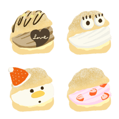 ★ぜーーんぶシュークリーム★の絵文字メイン画像