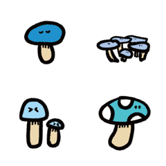 [LINE絵文字] Have a mushroom day(face)の画像