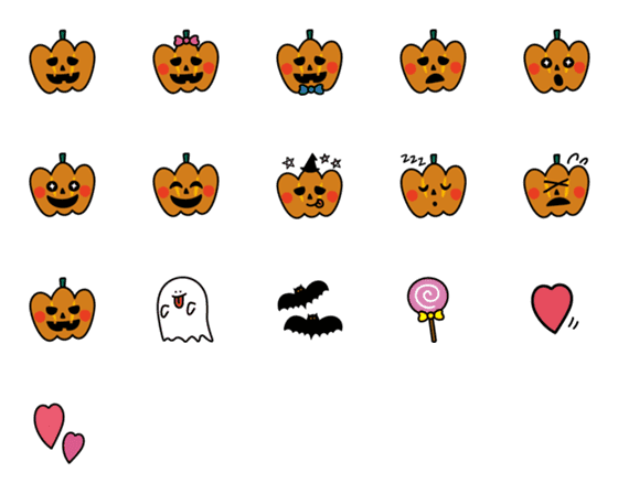 [LINE絵文字]Halloween！！！！の画像一覧