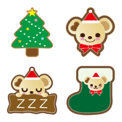 [LINE絵文字] クマクリスマスの画像