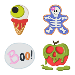 [LINE絵文字] Happy Halloween Cookie icingの画像
