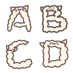 [LINE絵文字] Big Alpaca ABCの画像