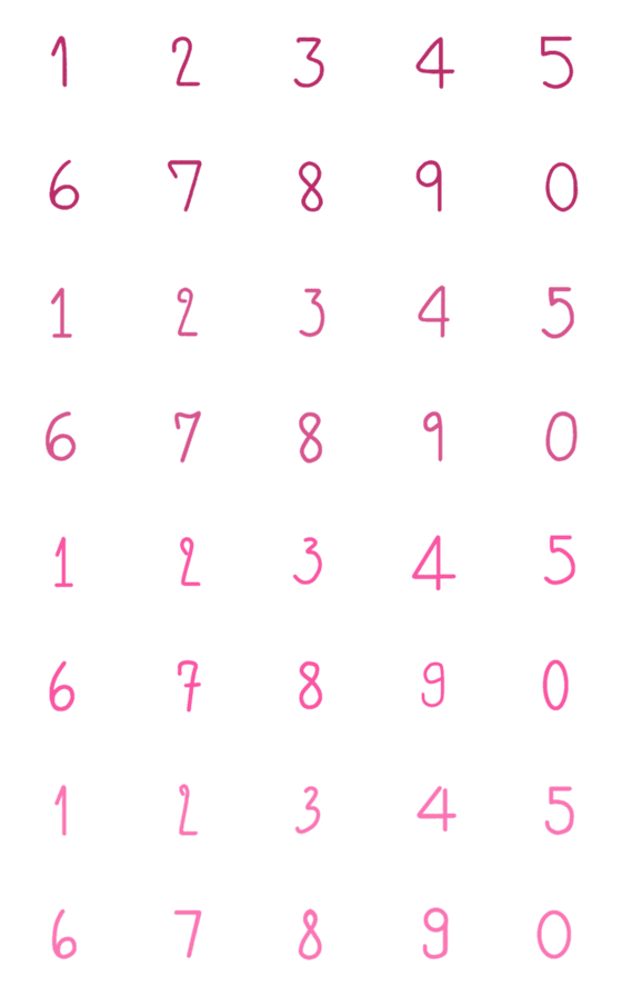 [LINE絵文字]Emoji. Numberの画像一覧