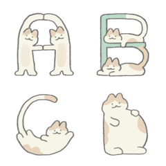 [LINE絵文字] catpital letterの画像