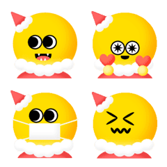 [LINE絵文字] Smiling Face Xmas emojiの画像