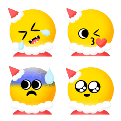[LINE絵文字] Smiling Face Xmas Animation emojiの画像