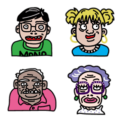 [LINE絵文字] いろいろピープルの画像