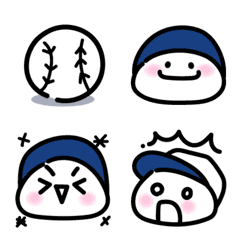 [LINE絵文字] 表情いっぱい！野球っ子絵文字の画像