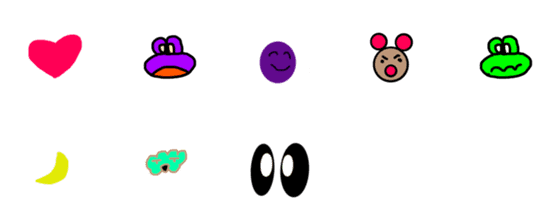 [LINE絵文字]いろいろな顔文字を動かす楽しさの画像一覧