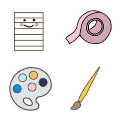 [LINE絵文字] cute school suppliesの画像