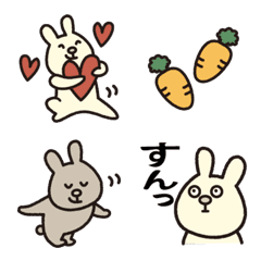 [LINE絵文字] 全身多め♡全力うさぎの絵文字の画像