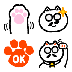 [LINE絵文字] リーダーねこ 絵文字の画像