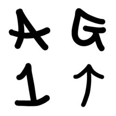 [LINE絵文字] アルファベット絵文字！の画像