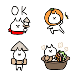 [LINE絵文字] 動くレッツゴー！ねこねこ 3 小走りな冬の画像