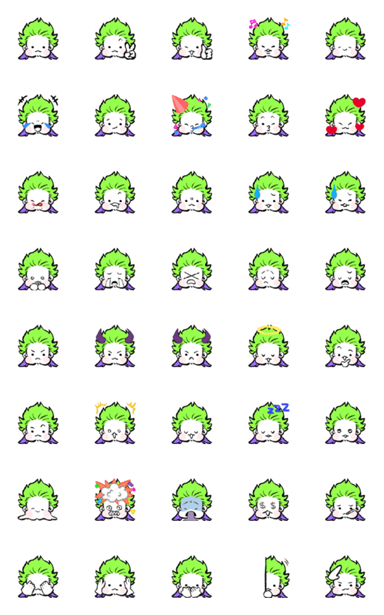 [LINE絵文字]【修正版】くたくたな絵文字の画像一覧