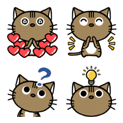 [LINE絵文字] 猫のごん助 絵文字の画像