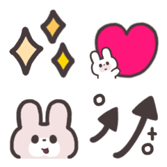 [LINE絵文字] ぷにぷに♡うさぎ日常絵文字2の画像