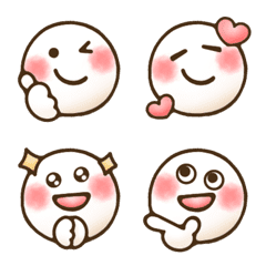 [LINE絵文字] まるっこ☻日常Emojiの画像
