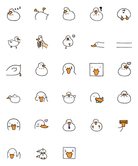 [LINE絵文字]new duckkkkkの画像一覧