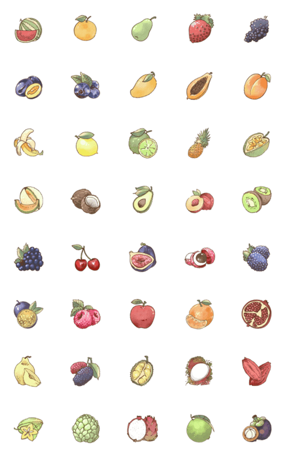 [LINE絵文字]fruity zana1の画像一覧