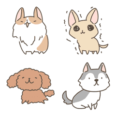 [LINE絵文字] 犬好きさんのための犬づくし絵文字の画像