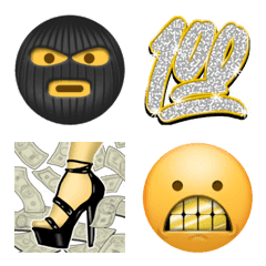 [LINE絵文字] TRAP TYPE EMOJI "SXD GXNG"の画像