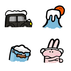[LINE絵文字] 冬つなげて絵文字の画像