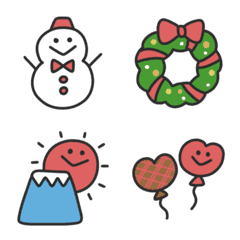 [LINE絵文字] 冬○にっこりえもじの画像