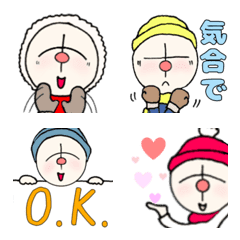 [LINE絵文字] ロックンドール 冬絵文字の画像