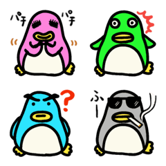 [LINE絵文字] ★カラフルすぎるペンギン★の画像