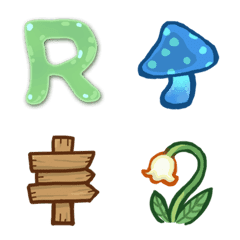 [LINE絵文字] Horned Frog Slime ABC emojiの画像
