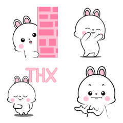 [LINE絵文字] Lovely Rabbit 4 : Animated emojiの画像