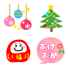 [LINE絵文字] カラフルな冬絵文字の画像