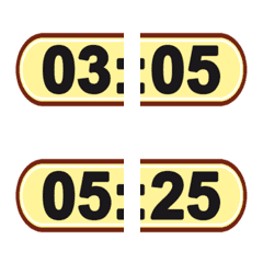 [LINE絵文字] Time display emojiの画像