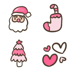 [LINE絵文字] My Christmas 3 pinkの画像