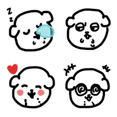 [LINE絵文字] HADAKAINU Emoji2の画像