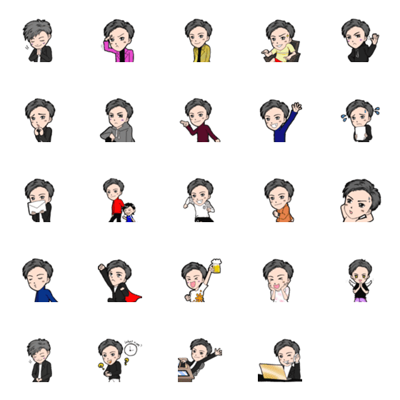 [LINE絵文字]SHIKI_絵文字2の画像一覧