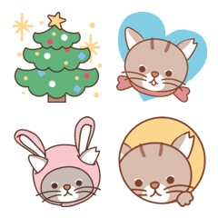 [LINE絵文字] サクラみみカギしっぽのライちゃん〜冬の画像