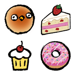 [LINE絵文字] Cute Classic Bakery Items Decorsの画像